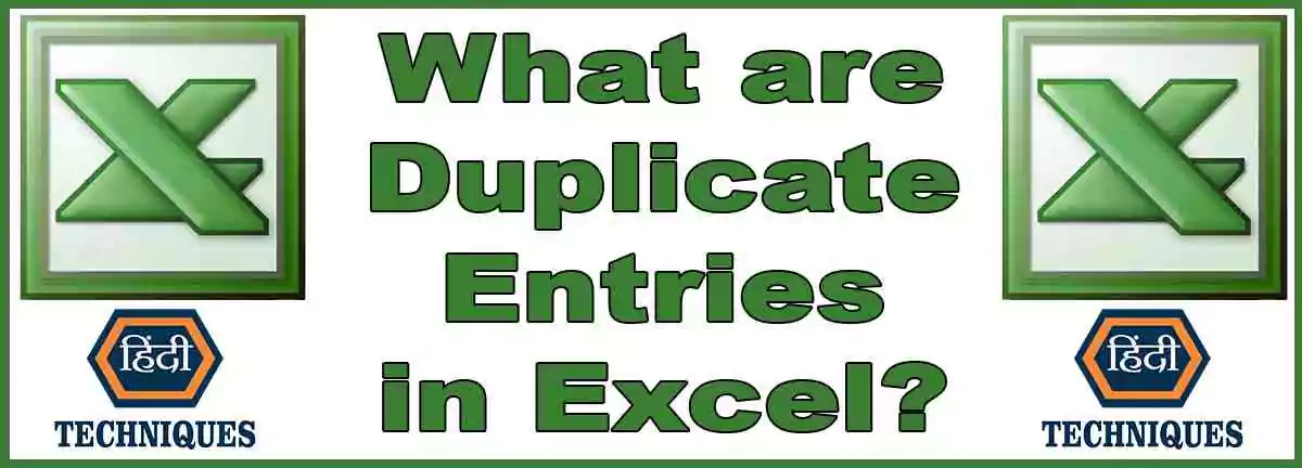 What are Duplicate Entries in Excel