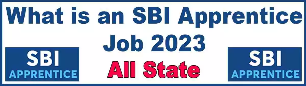 What is an SBI Apprentice Job