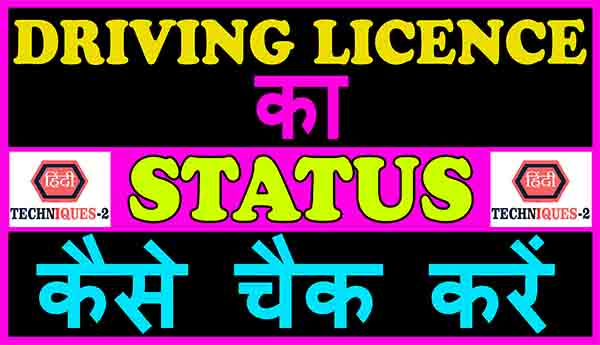 how to check learning licence status