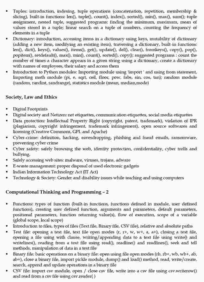 Kvs pgt computer science syllabus 2022 pdf download 