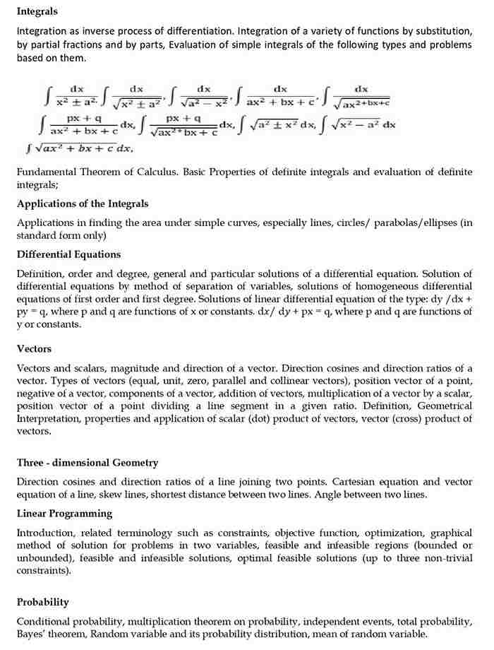 Kvs pgt mathematics syllabus 2022 pdf download