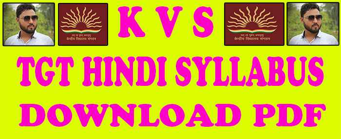 Kvs tgt Hindi syllabus 2022 pdf download