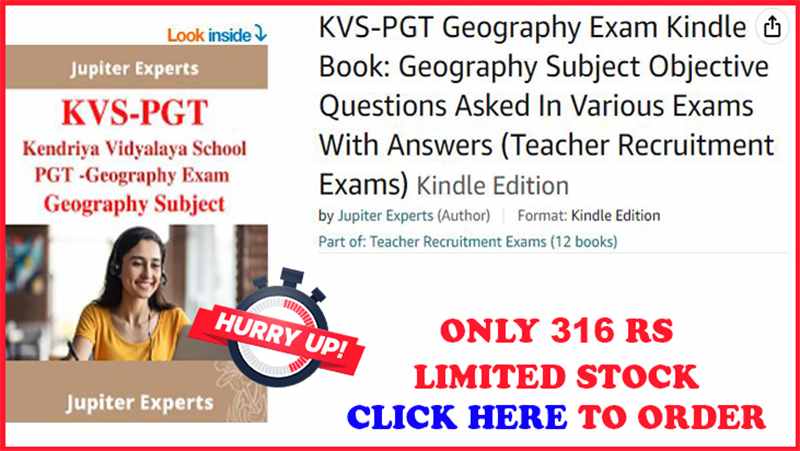 kvs previous year question paper pgt Geography
