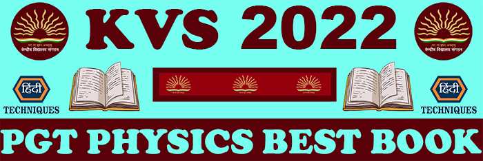 best books for kvs pgt physics exam