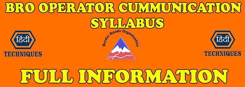 Bro operator communication syllabus