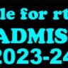 Who is eligible for rte admission