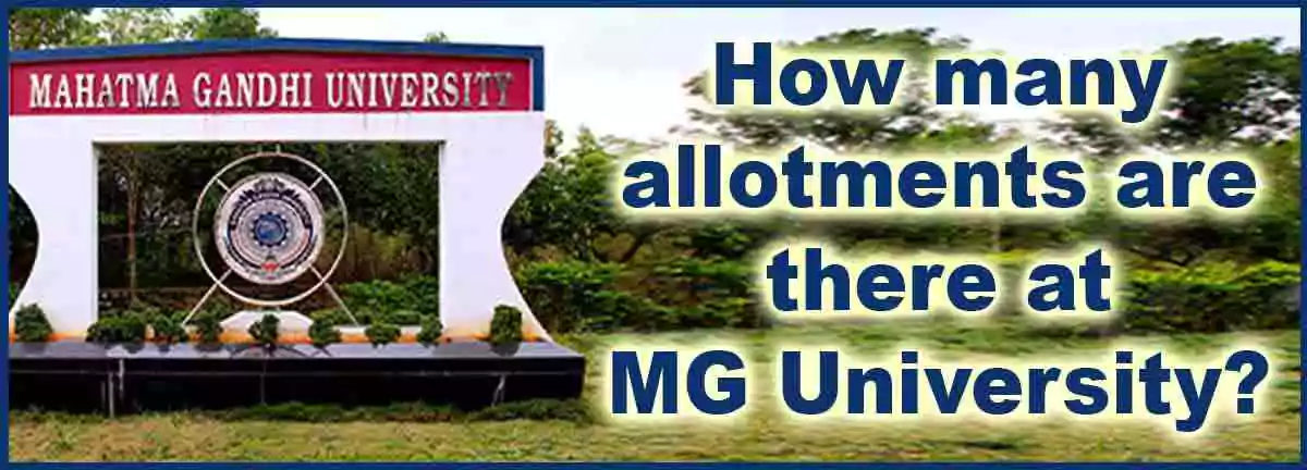 check trial allotment of mg university