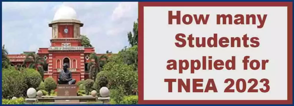 How many students applied for TNEA