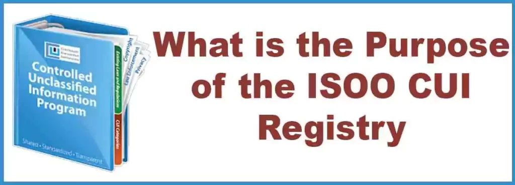 What is the Purpose of the ISOO CUI registry